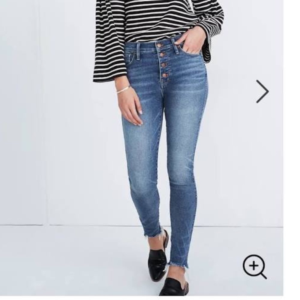 Madewell 10" High rise Skinny Jeans